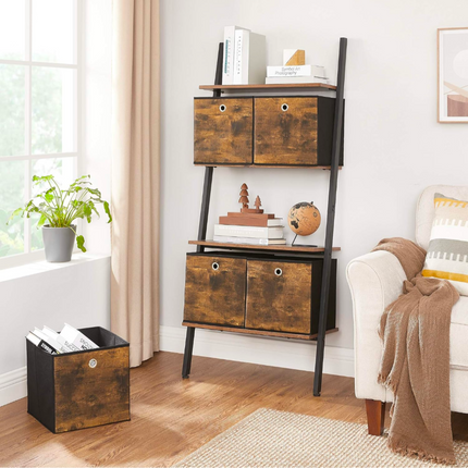 SONGMICS Storage Cubes, Set of 12 Storage Bins with Handles, Foldable Oxford Fab
