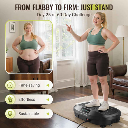FLYBIRD Vibration Plate Exercise Machine, Adjustable Speed High Intensity Vibrat