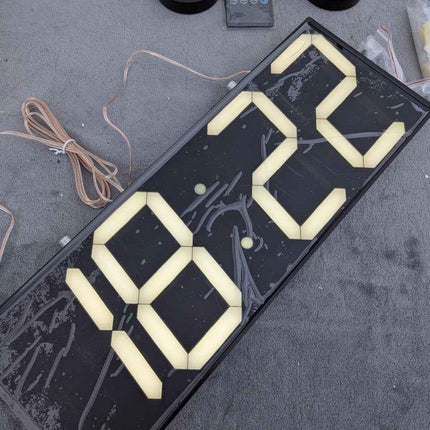 CHKOSDA 18''Digital Wall Clock,Large LED Wall Clock with 6” Numbers, Remote Cont