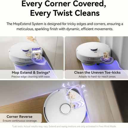 NARWAL Freo X10 Pro Robot Vacuum and Mop Combo, 11,000Pa Suction,DualFlow Tangle
