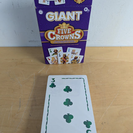 Five Crowns GIANT Rummy Style Jumbo Card Game for Kids, Family Game Night | Uniq