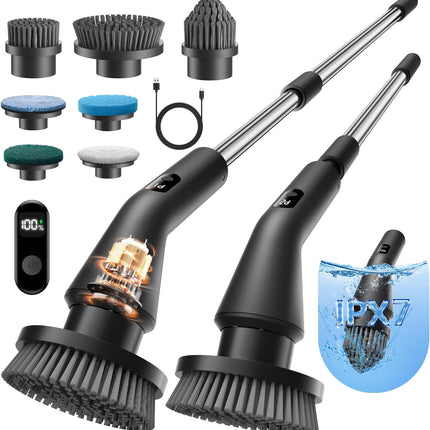 Leebein Electric Spin Scrubber, 2025 New Cordless Cleaning Brush Bathroom