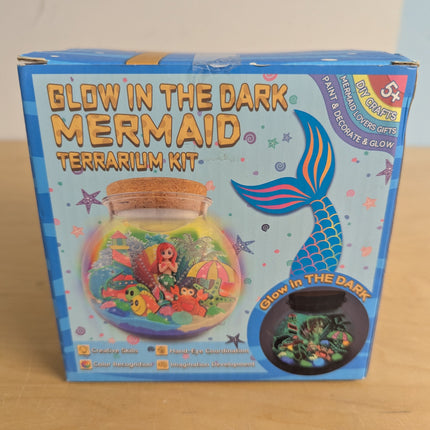 Glow in The Dark Terrarium Crafts Kit for Kids… (Mermaid Terrarium)