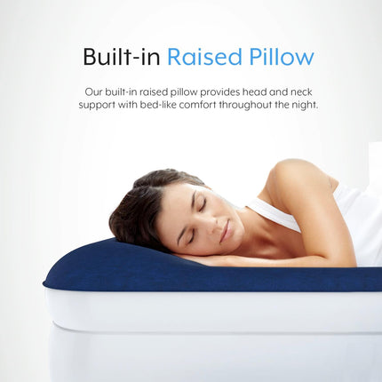 Active Era Luxury Air Mattress with Built-in Electric Pump & Raised Pillow