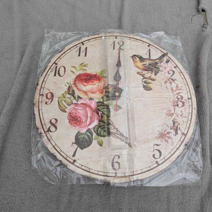 BERYART 14 Inch Silent Non-Ticking Wall Clock, Big Arabic Numerals Wall Clocks,