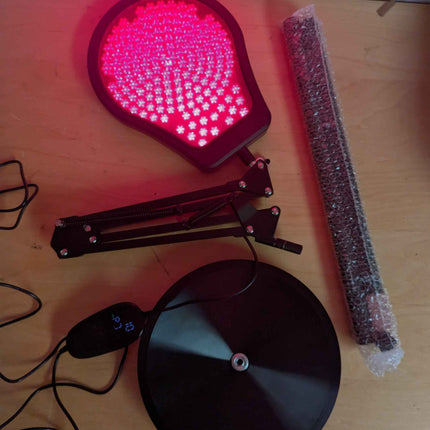 Red Light Lamp for Body, 660&850&940 Infrared Light with Timer, 150LEDS Infrared