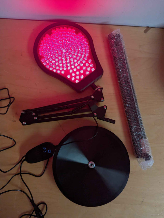 Red Light Lamp for Body, 660&850&940 Infrared Light with Timer, 150LEDS Infrared