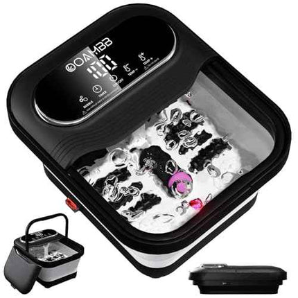 OOAMBB Collapsible Foot Spa with Heat, Bubble, Temperature Control and XL Touch