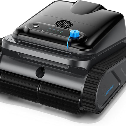 OUCAXIA Y50S Cordless Robotic Pool Cleaner, 110W Wall-Climbing Pool Vacuum with 4 Modes & 4L Filter Basket