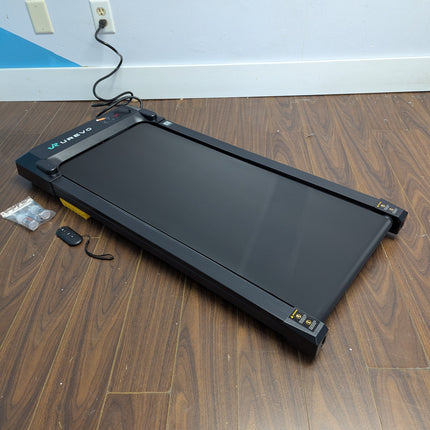 UREVO 2-in-1 Under Desk Walking Pad Treadmill, 4 MPH with 2.5 HP 40 dB Quiet Motor, App Control and 265 lb Capacity