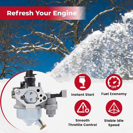 NIMTEK 16100-ZE2-P53 Carburetor Kit for Honda HS828 HS828 K1 HS928 Snowblower En