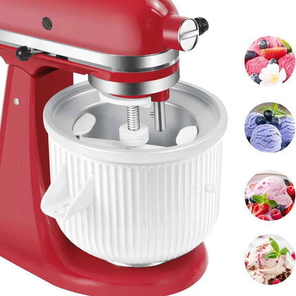 GLINK Ice Cream Maker Attachment for KitchenAid Stand Mixer, Compatible with Kit