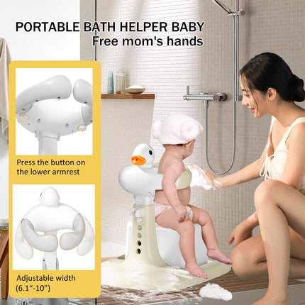 Adjustable Height Baby Shower Stand with Anti-Slip Base,Bath Shower Standing Sup