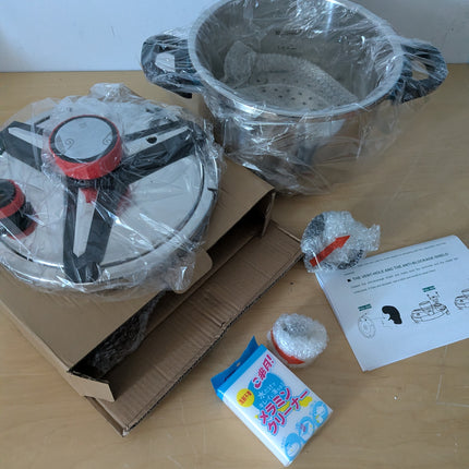 3-In-1 304 Stainless Steel Pressure Cooker 9 Litre: [Explosion-Proof]