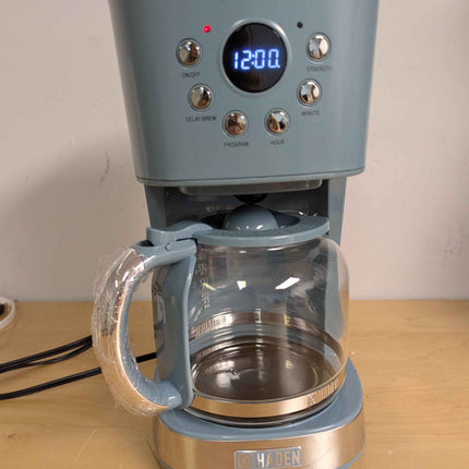 Haden Brighton Coffee Machine, 12 Cup Programmable Drip Coffee Maker with Auto S