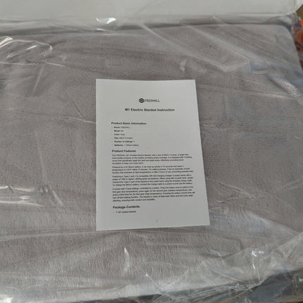 FREEHILL Heated Blanket Battery Operated, 9V Portable Cordless Heated Blanket We