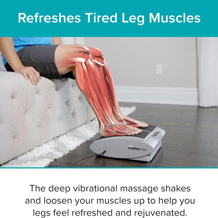 DR-HO'S MotionCiser Passive Leg Exerciser with Heat & Vibration, 5 Heat Settings & Remote for Circulation