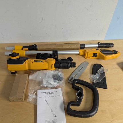 (No battery) 10 inch pole saw 1000w 5.7ft - 8.5 ft for dewalt 20v batrery