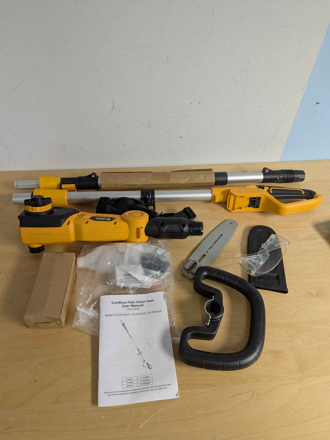 (No battery) 10 inch pole saw 1000w 5.7ft - 8.5 ft for dewalt 20v batrery