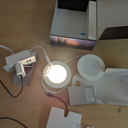 (ONLY 2) Govee 4 Inch Smart Recessed Pot Lights, Wi-Fi & Bluetooth RGBWW Dimmabl