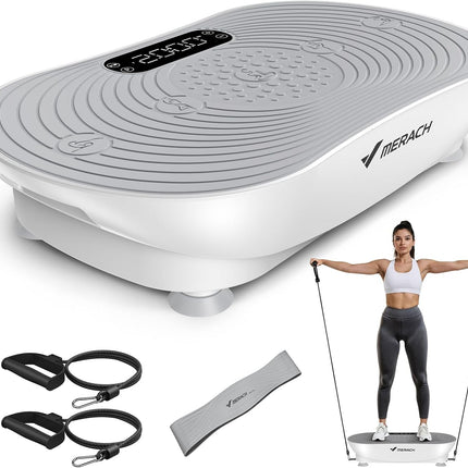 MERACH Vibration Plate Exercise Machine, Vibrating Platform with LED Touch Scree