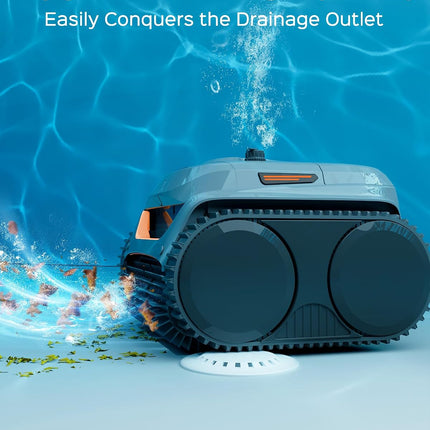 WYBOT C2 Cordless Robotic Pool Cleaner, App Control, 180 Min Runtime, Wall & Waterline Cleaning for Inground Pools