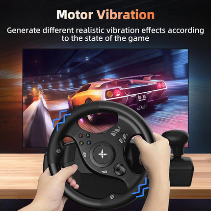 DOYO Racing Wheel - Gaming Steering Wheel for PC, 270 Degree Driving Simulator R