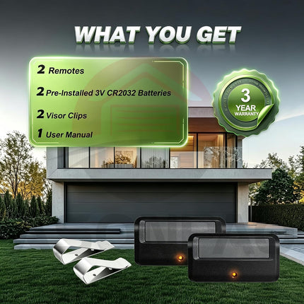 2 for LiftMaster Chamberlain Craftsman Universal Garage Door Opener Remote, 891L