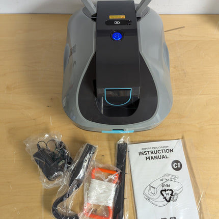 Zebary C1 Cordless Robotic Pool Cleaner, Dual-Suction Pool Vacuum with 200 Min Runtime, 2.7L Filter Basket, Auto-Parking