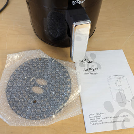 Bear Small Air Fryer 2.1 QT, Mini Airfryer Adjustable Time&Temp Control, Compact