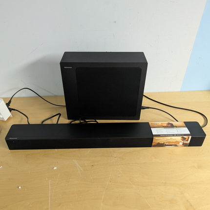 INCOMPLETE Hisense HS2100 2.1 Channel 240W Soundbar with Wireless Subwoofer, Dolby Audio (No Remote, No Cables)