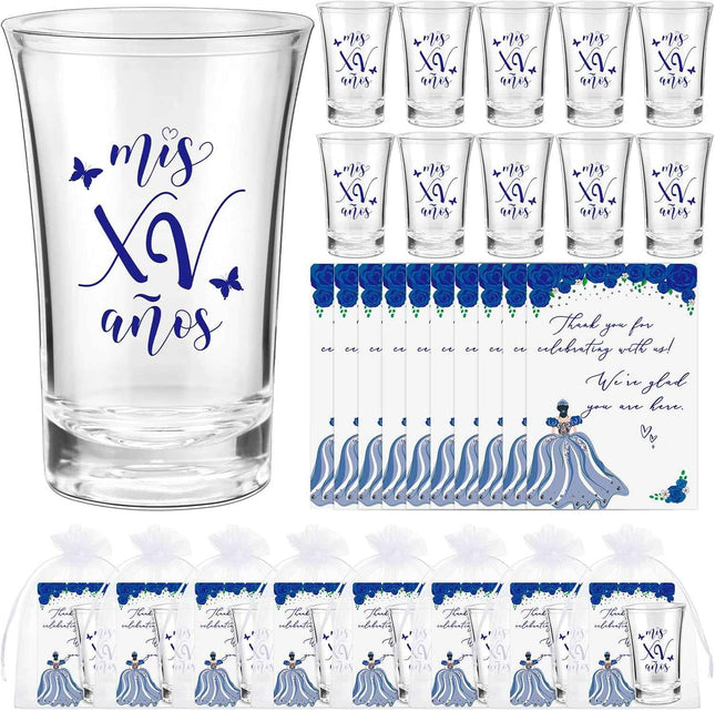 Havawish 25 Sets Quinceanera Party Favors for Guests Quinceanera Acrylic Clear S
