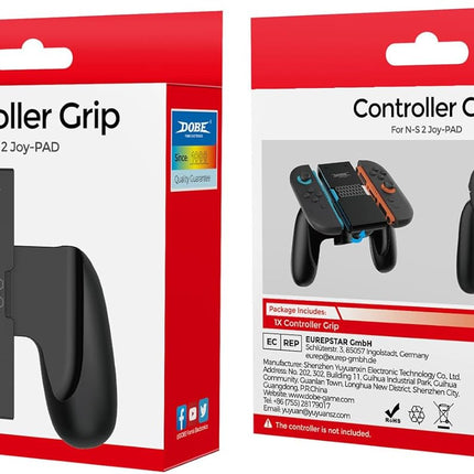 Dobe Charger Grip for N-Switch2 Joy-Con Controller Comfort Gamepad Play While Ch