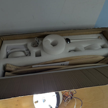 GESUM Ceiling Fan with Light, 52" Wood Ceiling Fan with Light Remote Control,6 S