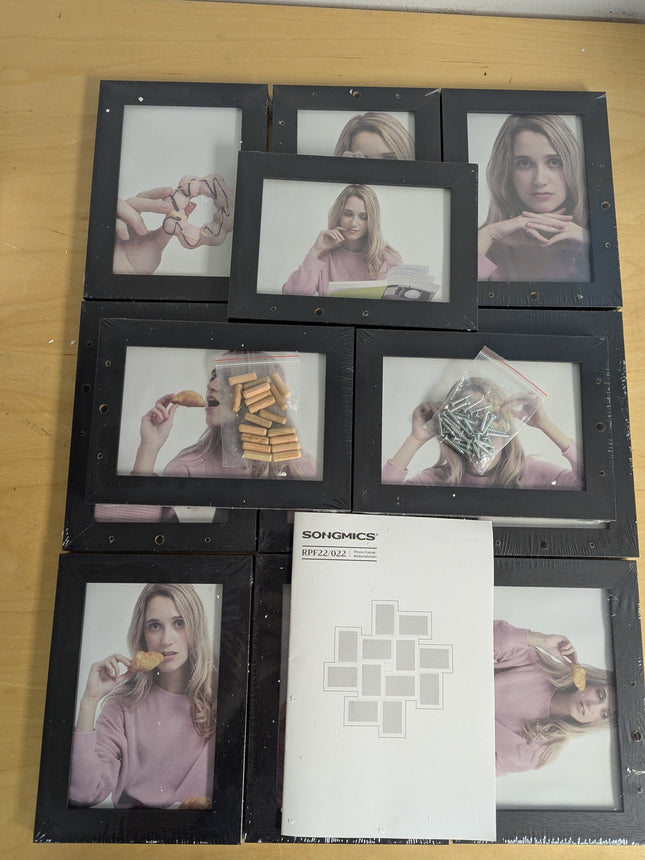 SONGMICS 4x6 Collage Picture Frames, 12-Pack Picture Frames Collage for Wall Dec