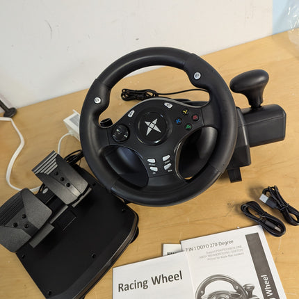 DOYO Racing Wheel - Gaming Steering Wheel for PC, 270 Degree Driving Simulator R