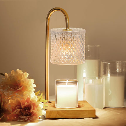 Candle Warmer Lamp, Candle Lamp Wax Warmer, Timer & Dimmer 7-Levels, Fits Cup Ja
