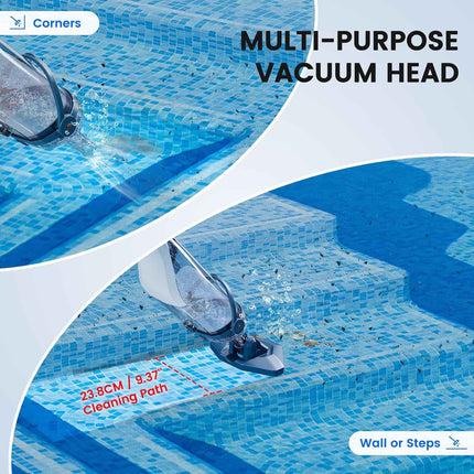 Enhulk Pool Vacuum for Above Ground Pool with Powerful Suction up to 18.5 gallon