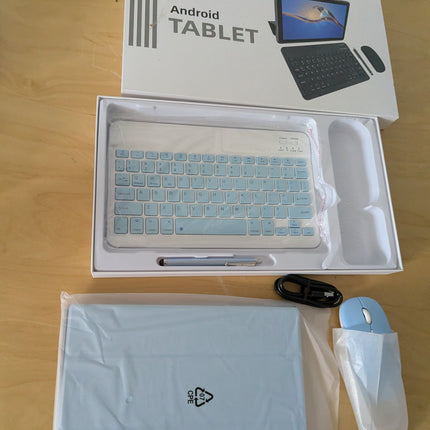 10 Inch Tablet 2 in 1 Android 15 Tablets with Keyboard Tabletas, Include Mouse S