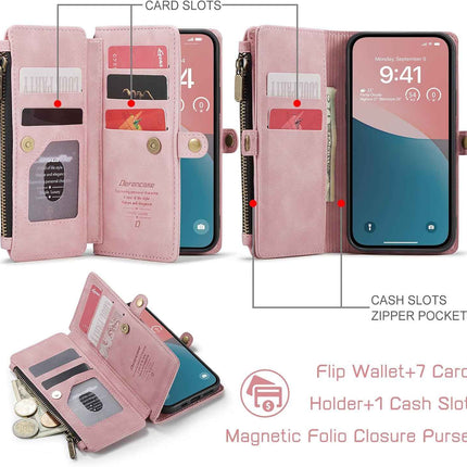 Defencase Compatible with iPhone SE 2020 2022 Case Wallet with RFID Blocking Car