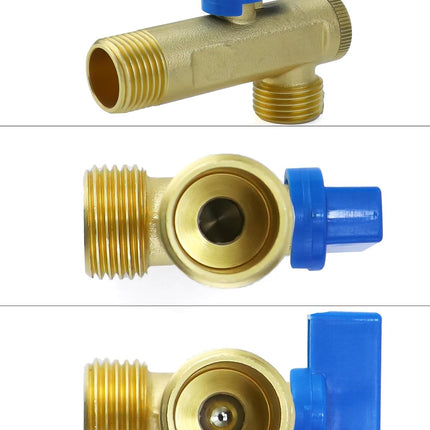 QWORK Automatic Timed Condensate Drain Valve, 4 Pack 1/2" Ac110v 2-Way Direct-Ac