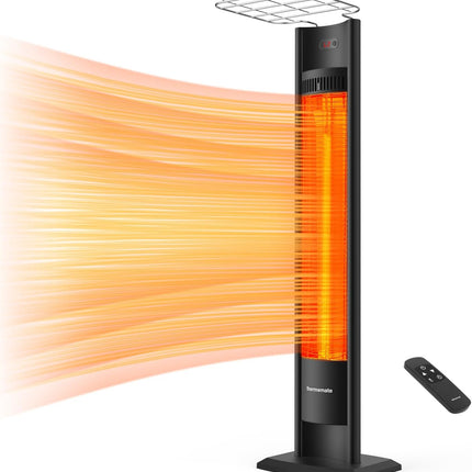 No remote! ThermoMate Outdoor Indoor Electric Patio Heater, 1500W 38.5"
