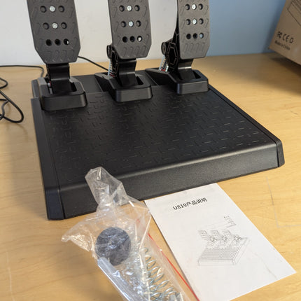 DOYO Racing Wheel Pedals, PC Gaming Steering Wheel Pedal Set, Swappable Springs,