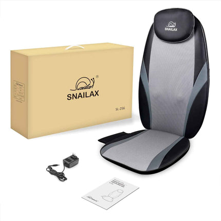 Snailax Back Massager with Heat, Shiatsu Massager Cushion, Massager Chair，Seat M