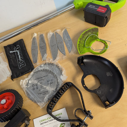 weed wacker eater battery powered - cordless electric weed wacker wheels grass t