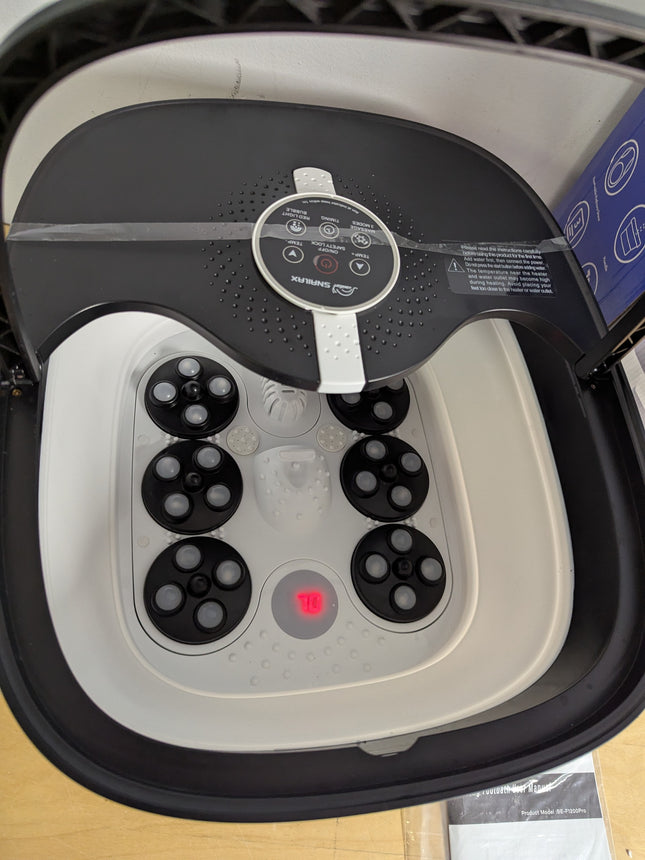 Snailax Foot Spa Bath Massager with Heat & Remote Control, Shiatsu Massage Rolle