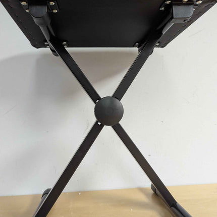 Piano Bench QISUO Piano Bench X-Style Board Bench Adjustable Height, Padded Boar