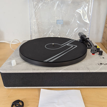 LP&NO.1 Record Player Wireless Turntable with Built-in Speakers and USB Play&Rec