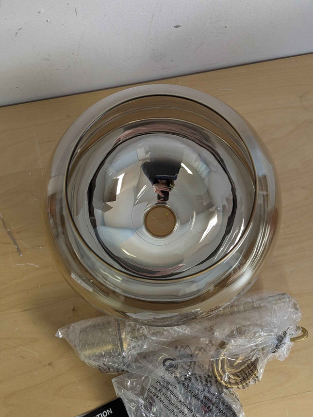 KCO Lighting Modern Gold Glass Pendant Lights Hanging Light Fixture Globe Shade