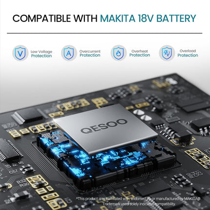 Brushless Snow Shovel Compatible with Makita 18V Battery (Tool Only), 12” Cordle